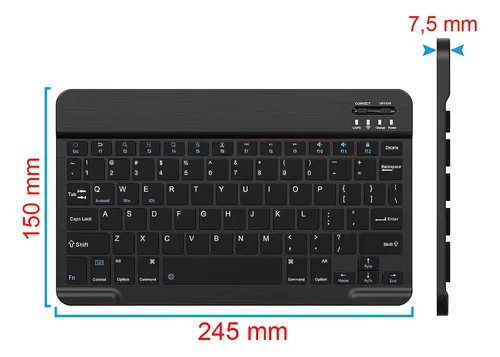 Teclado Inalámbrico Para iPad Tablet Celular Bt Keyboard