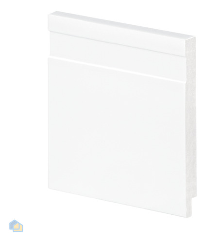 Rodapé Poliestireno Puro 15cm Barra 2 Metros Arquitec Branco