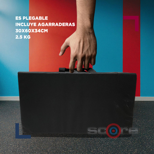 Colchoneta Plegable Individual Pilates 100x60x10cm Wod Pro