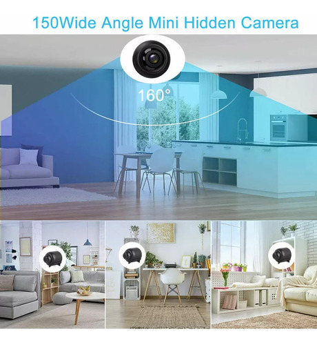Mini Cámara Espía Wifi 1080p Con Visión Nocturna Y Movimient