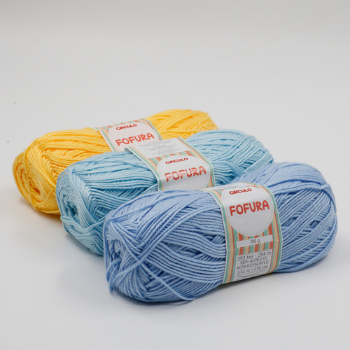 Lana Tejer Fofura Sedosa 500gr X Color Bebe Hipoalergénica Amarillo Oro 1317
