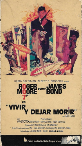 Vivir Y Dejar Morir Vhs Roger Moore Jane Seymour