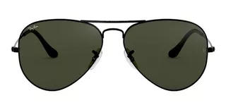 Óculos De Sol Masculino E Feminino Aviator Preto Com Verde Ray-ban