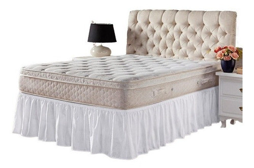 Saia Box Ajustavel P/camas Casal, Queen Size E King Size