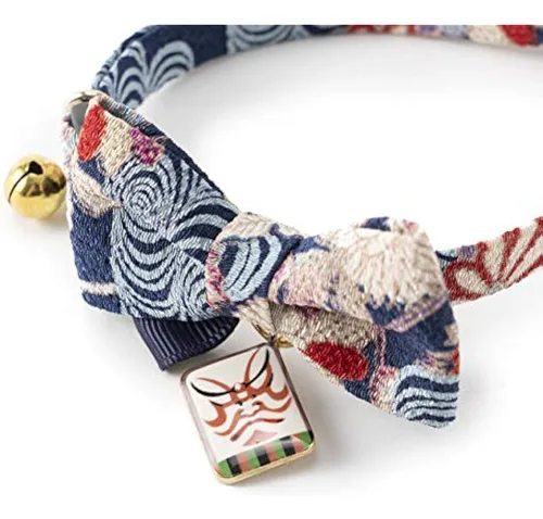 Necoichi Kabuki Corbata De Lazo Collar Para Gato