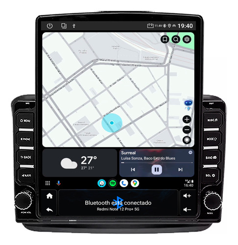 Multimidia Tesla Pajero Dakar 07/16 9,7p Android 64gb Adak
