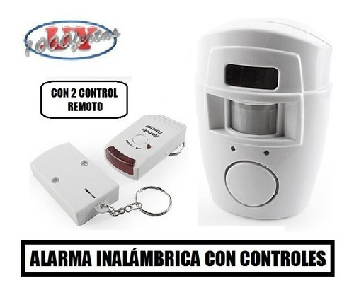 Alarma Inalámbrica Con Sensor De Movimiento Y Controles