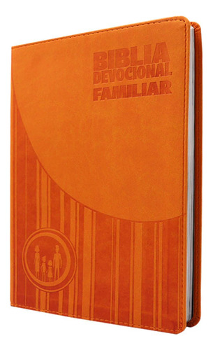 Biblia Devocional Familiar Nbv Naranja - Edición Lujo C Caja