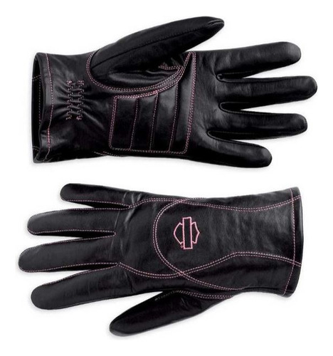 Guantes De Cuero Harley-davidson 98372-10vw Mujer 