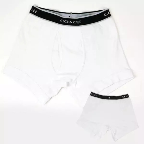 Boxer Largo Coach 2pk Algodón Caballero Suaves Confort