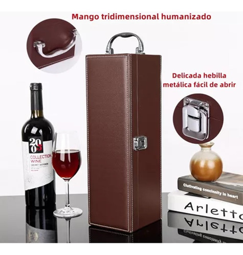 Caja De Regalo Para Un Vino Tinto Con Utensilios De Vino