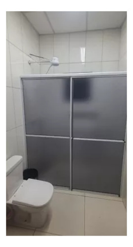 Box Em Acrilico 3 Flhs Reto Completo! A 1,90x1,50 L A Escolher Branco