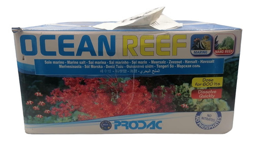 Tanque de peixes de aquário Prodacn Ocean Reef Salt de 20 kg