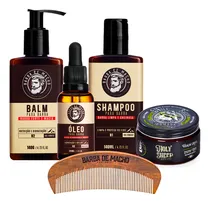 Comprar Kit Com Produtos Para Barba E Cabelo Shampoo Balm Pomada