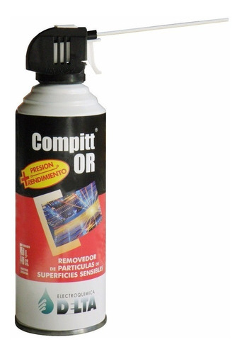 Aire Comprimido Compitt Or 450g Aerosol Con Gatillo