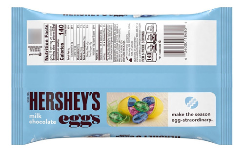 Hershey's Huevos De Chocolate Con Leche, Bolsa De Dulces De