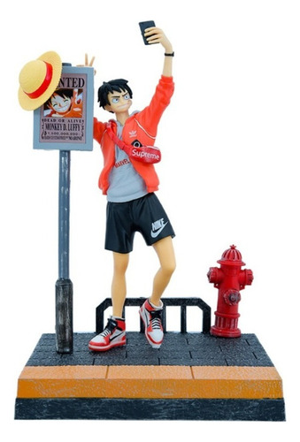 Action Figure One Piece Luffy Collectible Gk Casual 28cm