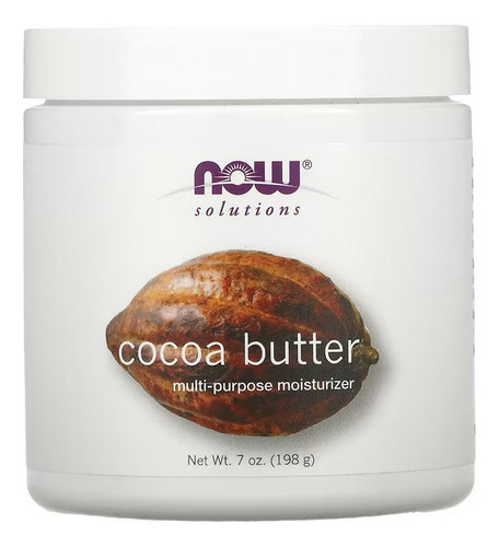 Now Manteca De Cacao Cocoa Butter Humectante Multiuso 198grs