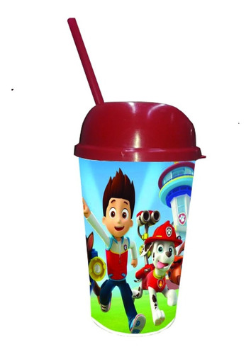 Vaso Pitillo Paw Patrol X 12 Sorpresa Piñata Regalo Fiesta