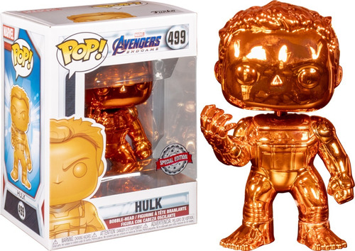 Funko Pop Avengers End Game Hulk Naranja #499 Exclusivo