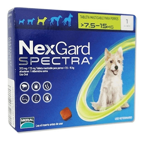 Antiparasitario Nexgard Spectra Perros (una Tableta) 7.5 - 1
