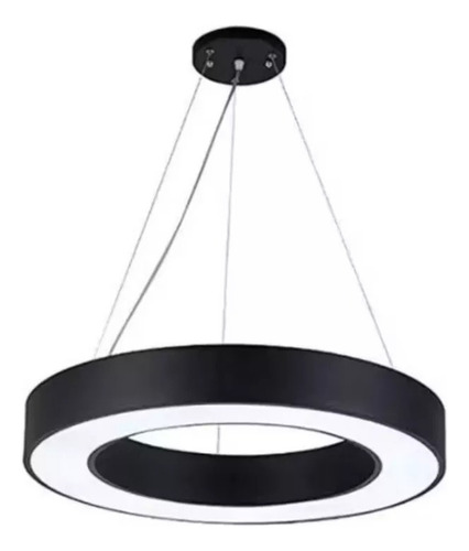 Lámpara Led Colgante Redonda Moderna 60cm 36w Luz Fría