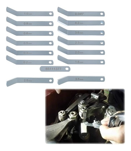 Kit Para Ajuste Válvula Escap Calibrador Feeler Gauge Jake