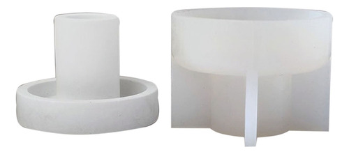 Candelabro (1 #mold) Molde De Silicona Fundido Con Epoxi Par