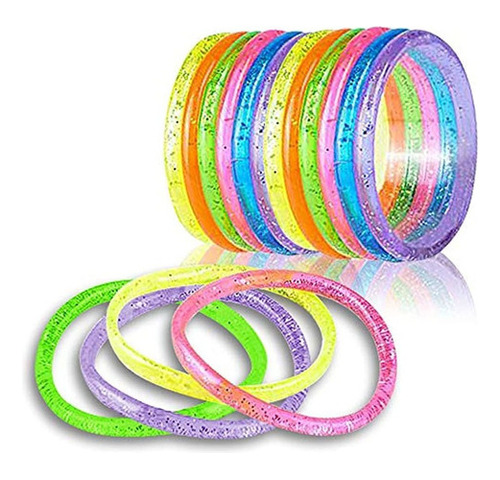 Artcreativity Liquid Glitter Bracelets Pack De 12 | 6 Piezas