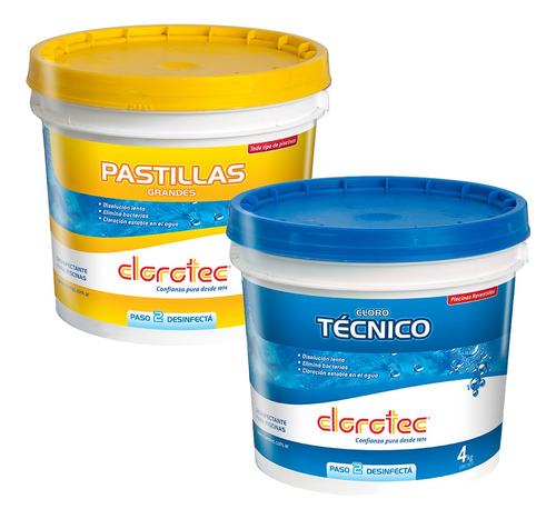 Clorotec Disoluc.lenta Mas Past. Gde. X 4kg.