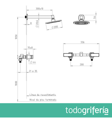 Grifería De Bañera Andez Nice Xxl Lever Ngr 615.50