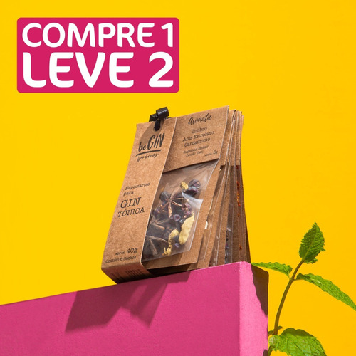 Compre 1 Leve 2 - Kit De Especiarias P/ Gin Tônica 6 Sachês