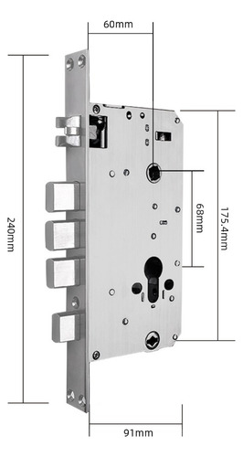 Imagen 8 de 8 de Cerradura Inteligente Maxilock Mxe20818 Mecanismo Automático