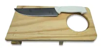 Comprar Combo Tabla Picada Porta Vaso Pinta Copetín + Cuchillo