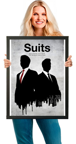 Quadro Decorativo Harvey Specter Série Suits A2 60x42cm