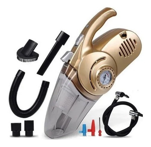 Aspiradora Carro Vehículo Vacuum Cleaner Portátil 4 - 1 Gold