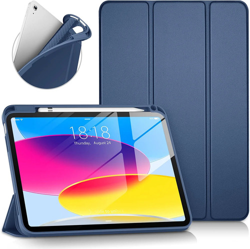 Funda Azul Para iPad 10 Gen 10.9 2022 Con Portalapices