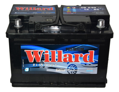 Bateria Willard Ca Ag + Derecha Medida 275/174/190 Willard