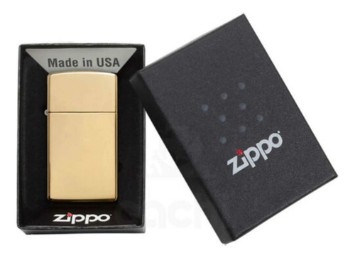 Encendedor Zippo Slim Brass - 1654b