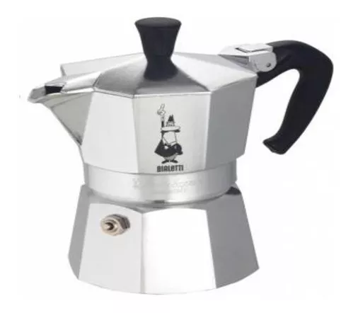 Cafetera Bialetti Moka Negra Capacidad 3 Tazas — Mis Petates