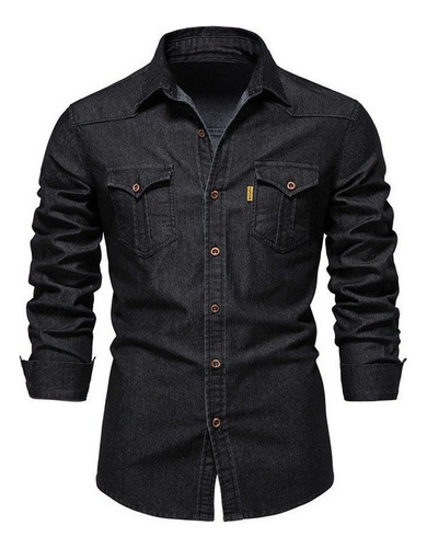 Camisa De Vaquero Casual Para Hombre