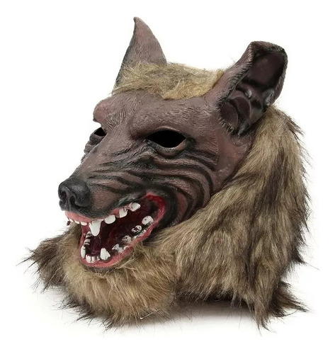 Máscara Decorativa Con Cabeza De Lobo Para Cosplay De Fiesta