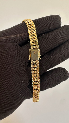 Pulseira Grumet Dupla Oca 8mm Em Ouro 18k 750