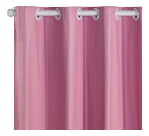 Cortina Blackout Corta Luz Estampada 2,8 X 1,6 Quarto Sala Cor Rosa