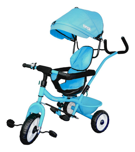 Triciclo Coche Infantil 360 Con Capota Y Canasto- Tinok