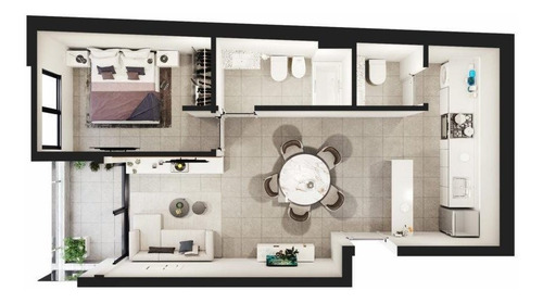 Imagen 13 de 16 de Departamento De 2 Dormitorios En Venta En Construcción Centro Rosario