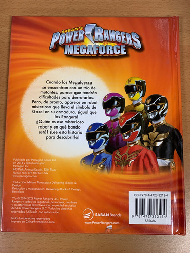 Libro Power Rangers Megaforce. Robo Caballero