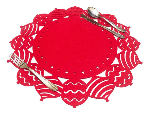 Set De 10 Manteles Individuales Esferas Varios Colores