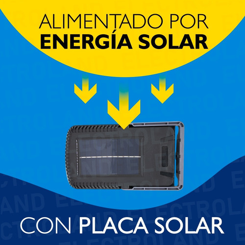 Reflector Portátil Led Lámpara Exterior 5w Panel Solar