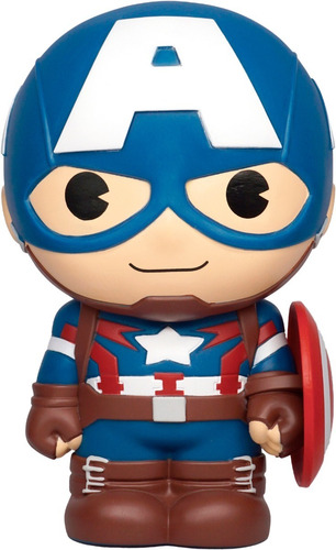 Capitán América Figura Alcancía Vinil Monogram Marvel Color Azul marino